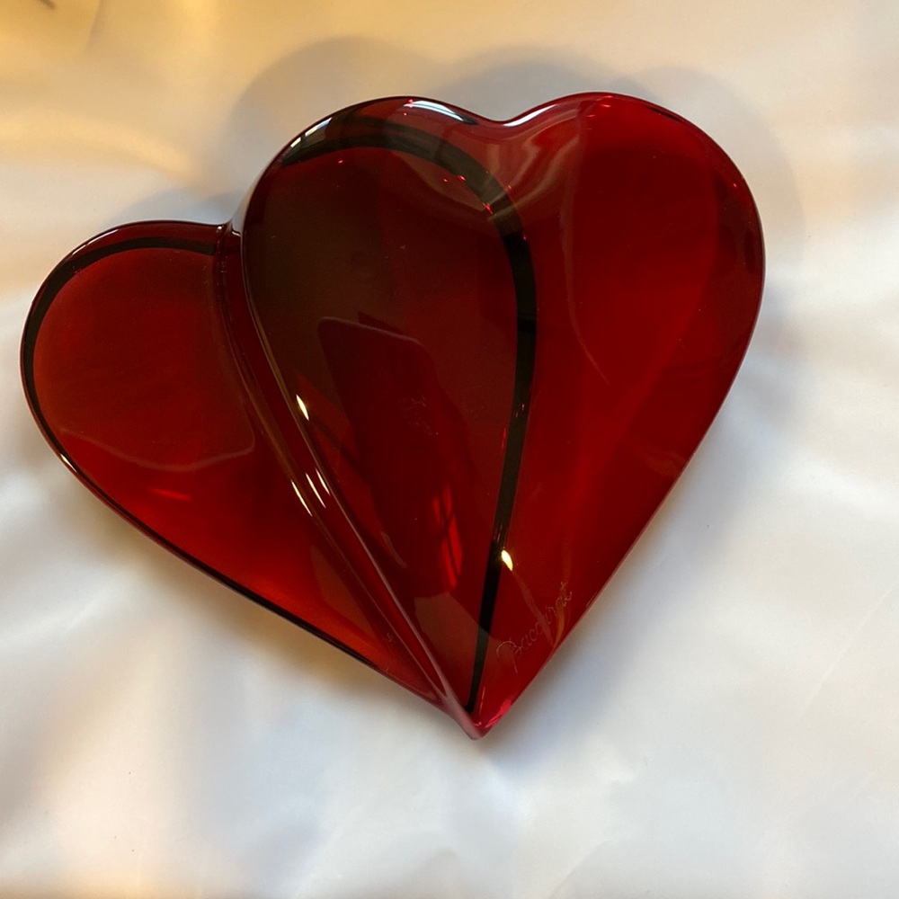 Vintage Baccarat Heart